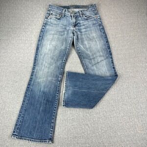 7 For All Mankind Bootcut Blue Jeans Womens 24/26X26 low rise, medium wash